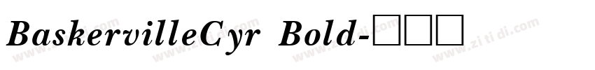 BaskervilleCyr Bold字体转换
